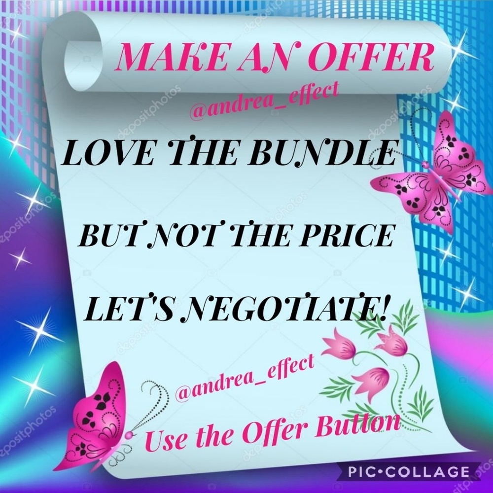 Make an offer on an item or bundle!!!